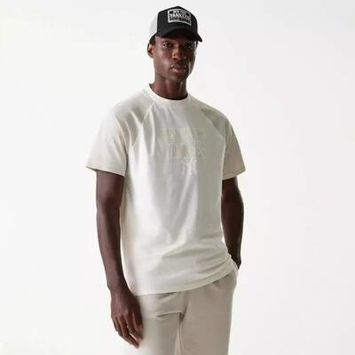 T-shirt mlb new york yankees new era raglan oversize crème