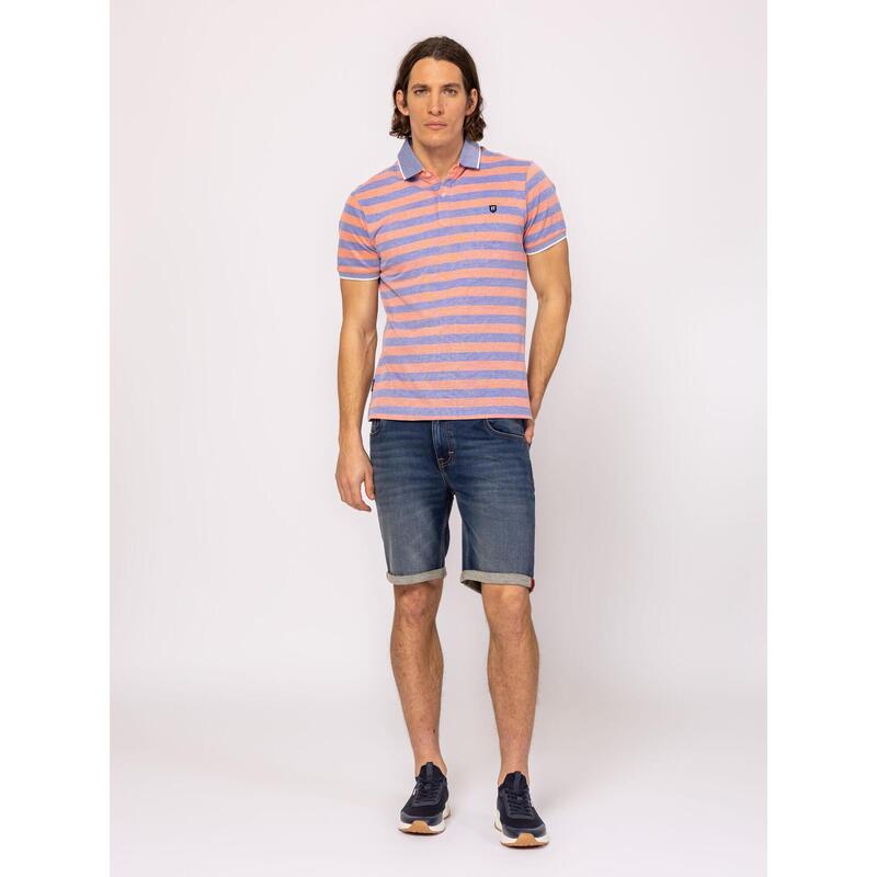 Tricou cu mânecă scurtă, cu guler, pentru bărbați DINERO