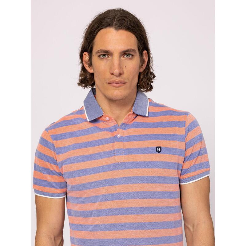 Tricou cu mânecă scurtă, cu guler, pentru bărbați DINERO