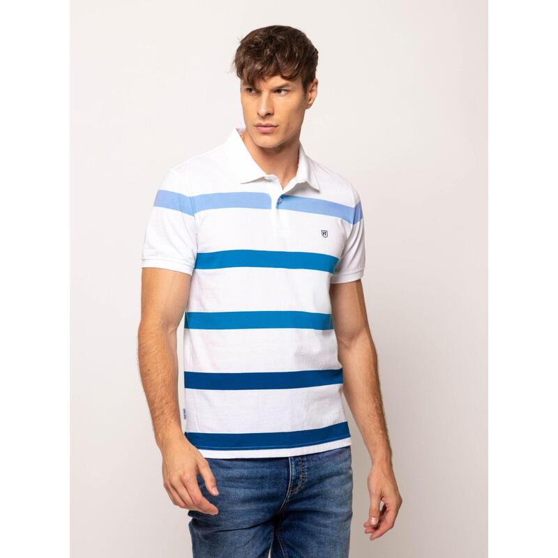 Tricou cu mânecă scurtă, cu guler, pentru bărbați DUFFY