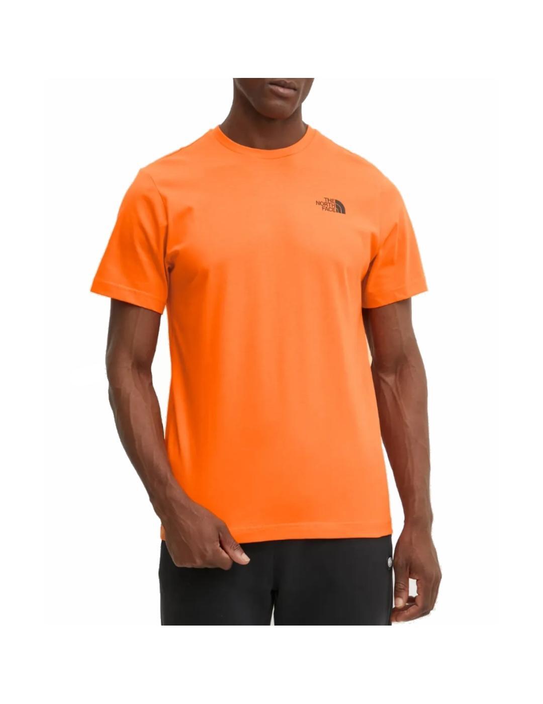 Camiseta para Hombre The north face Box  Naranja 1/3