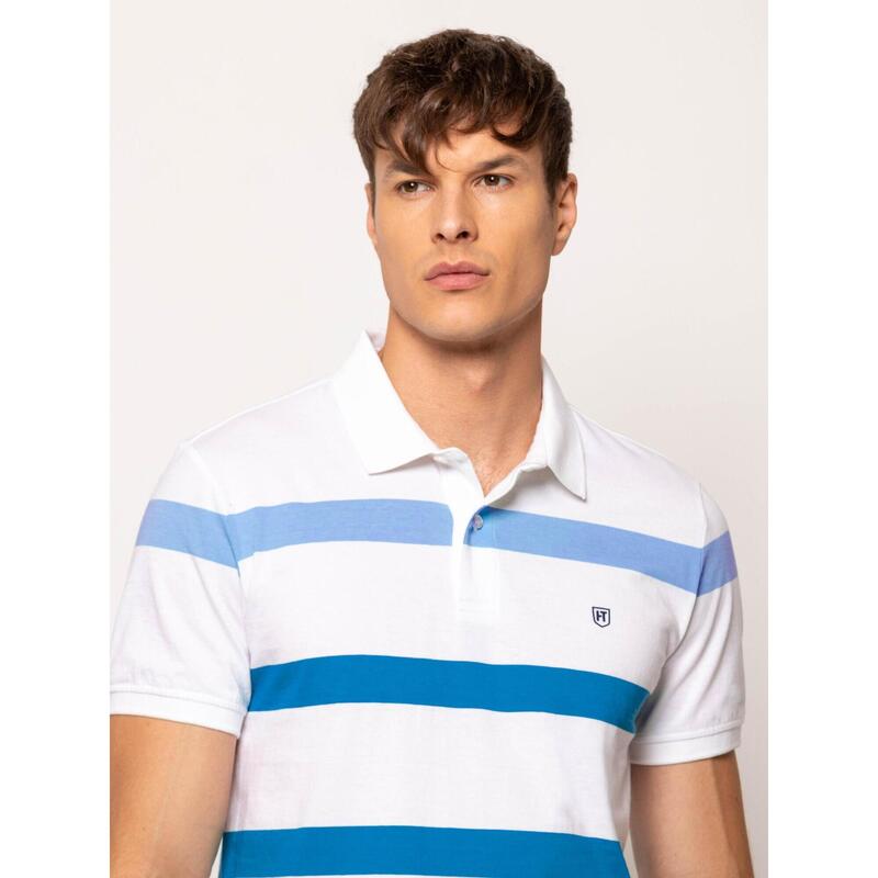Tricou cu mânecă scurtă, cu guler, pentru bărbați DUFFY
