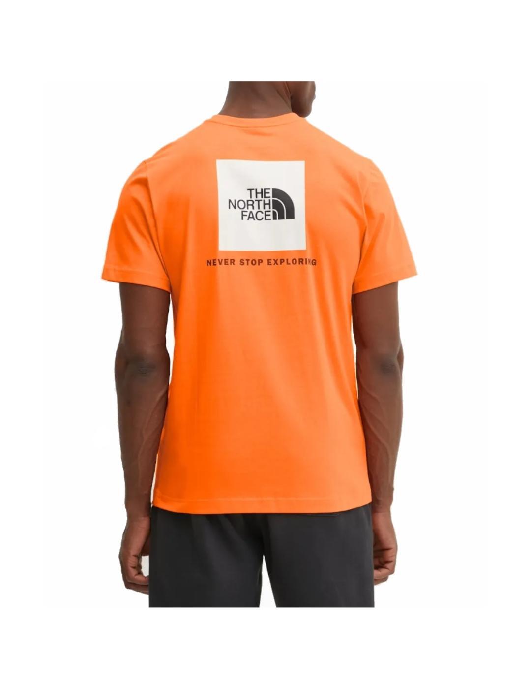 Camiseta para Hombre The north face Box  Naranja 2/3