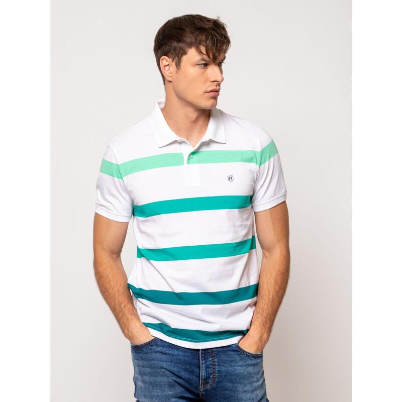 Tricou cu mânecă scurtă, cu guler, pentru bărbați DUFFY
