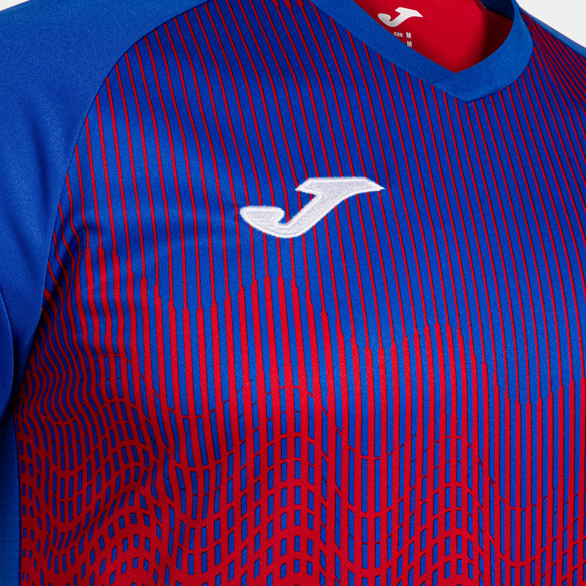 Camiseta Manga Corta Fútbol Hombre Joma Tiger VI Rojo 3/5