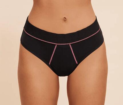 Culotte menstruelle Sport Noire absorption SUPER