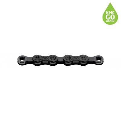 Kmc ketting x12 12v 126l waxed zwart - duurzaam en efficiënt