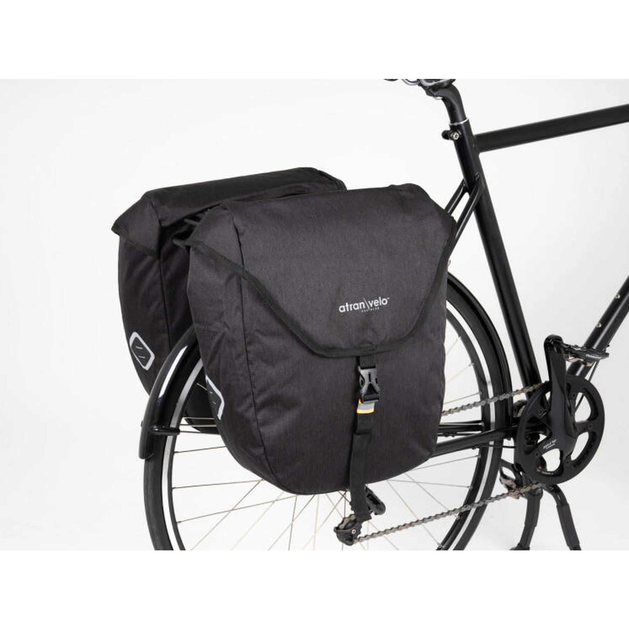 ATRAK VELO ZAP DOUBLE BICYCLE BAG AVS ADAPTER 50L NOIR