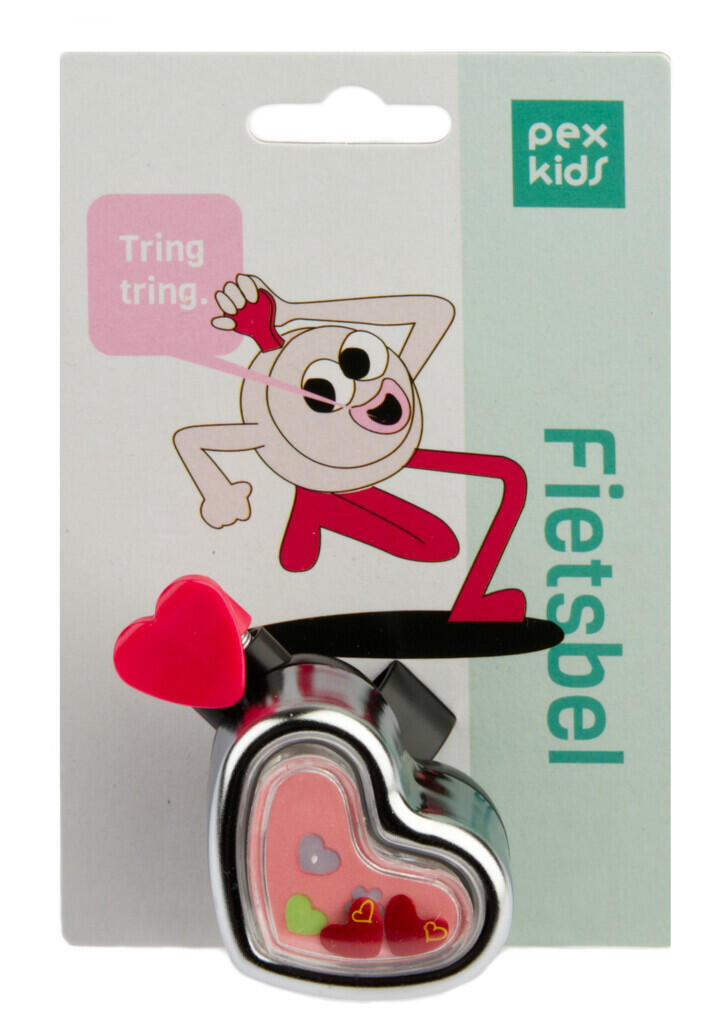 Campanello PexKids Hartje cromato-rosa per manubrio 22.2 mm. 2/2