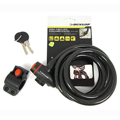 Zapięcie rowerowe Dunlop 1.2x180CM na klucz
