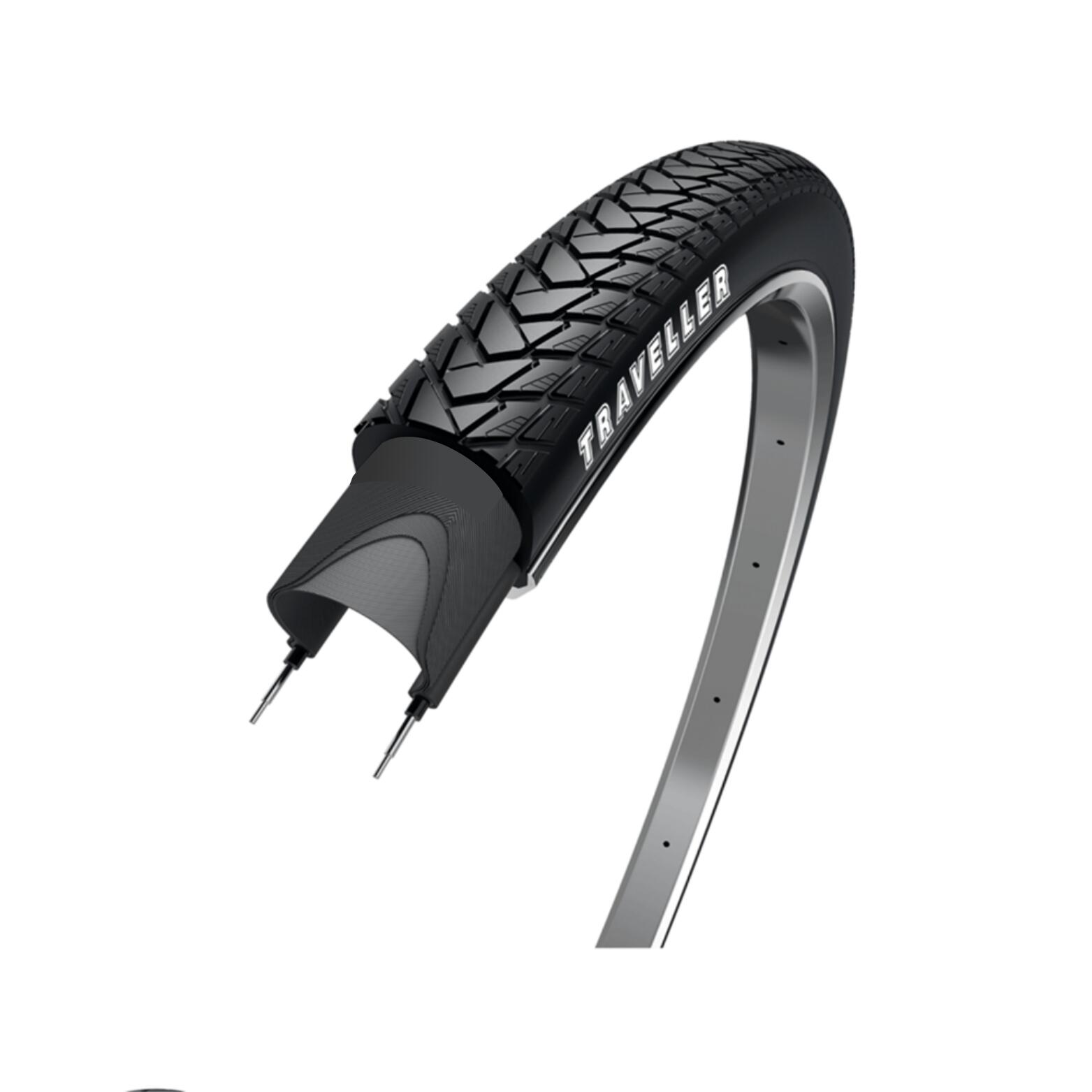 WOLF SAFETY LAMPS Wolff Traveller 28x1,60 42-622 nero riflettente 1,2 mm.