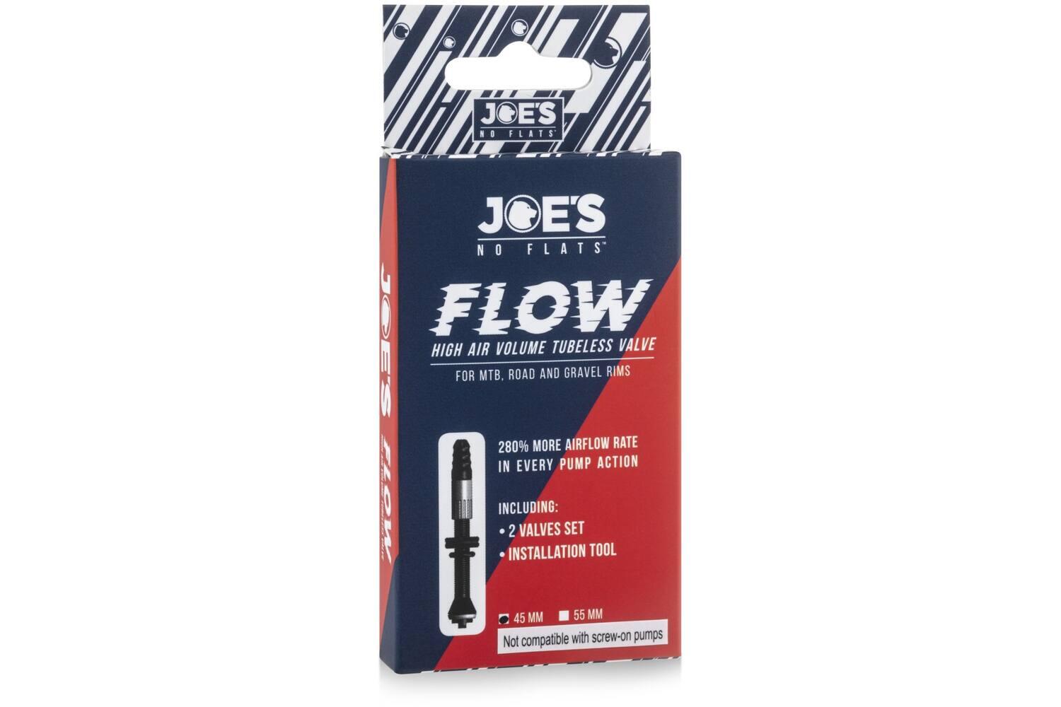 Joe's No Flats - Válvula Tubeless de Alto Volumen de Aire 45mm (2 Piezas) 2/4