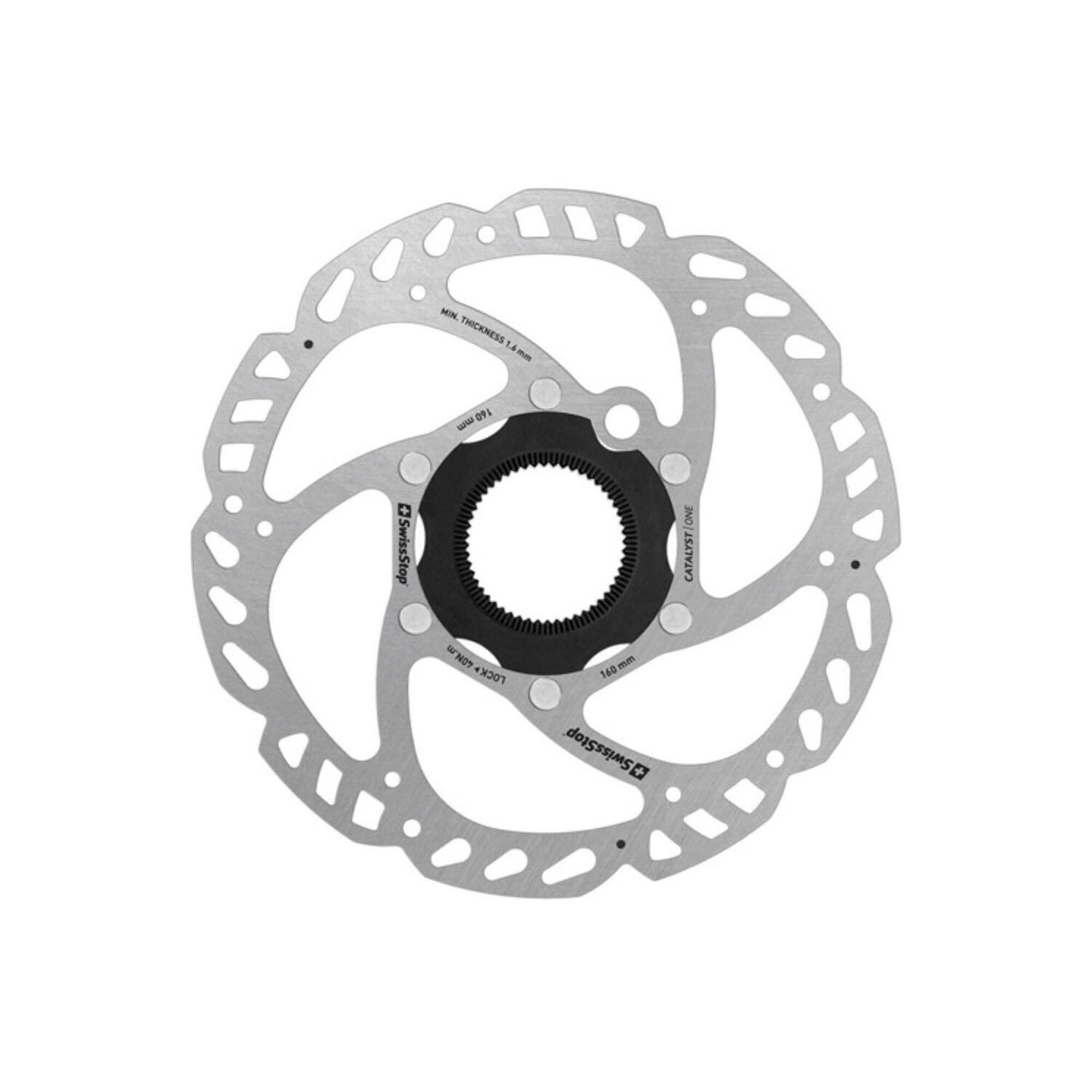 Swissstop - Swissstop - Disque De Frein Catalyst One Centerlock 160mm - Disque De Frein - Gris - Decathlon