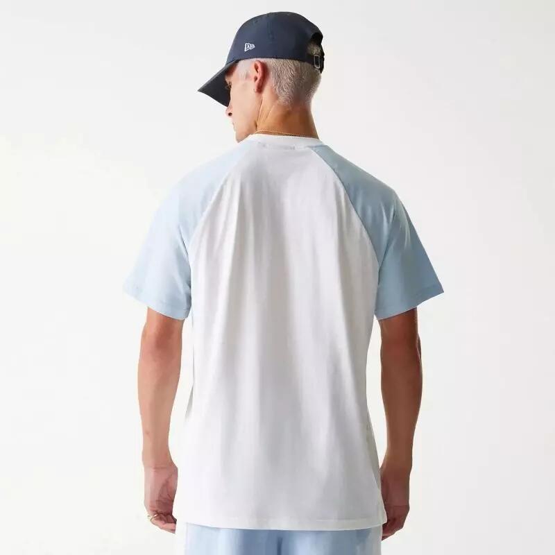 T-shirt MLB Los Angeles Dodgers New Era Raglan Oversize Blanc 2/2