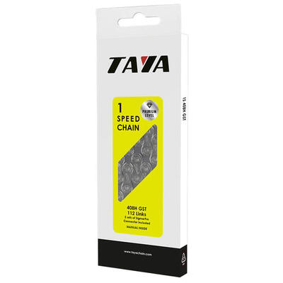Taya ketting 408h antiroest 1/2 x 3/32 1s 112 schakels grijs