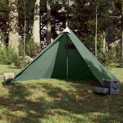 VidaXL Tente Tipi Familiale pour 7 Personnes - Étanche Verte