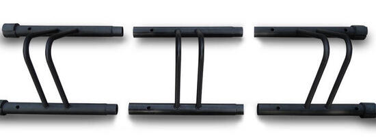 Supporto bici Edge per 3 biciclette larghezza 84 cm.