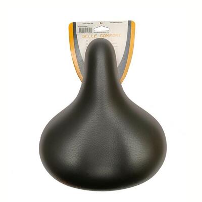 Selle comfort retro basic fietszadel met elastomeer vering