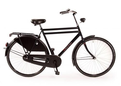 ALDO Aldo 28 inch opafiets met dubbel buis 61 cm in mat zwart