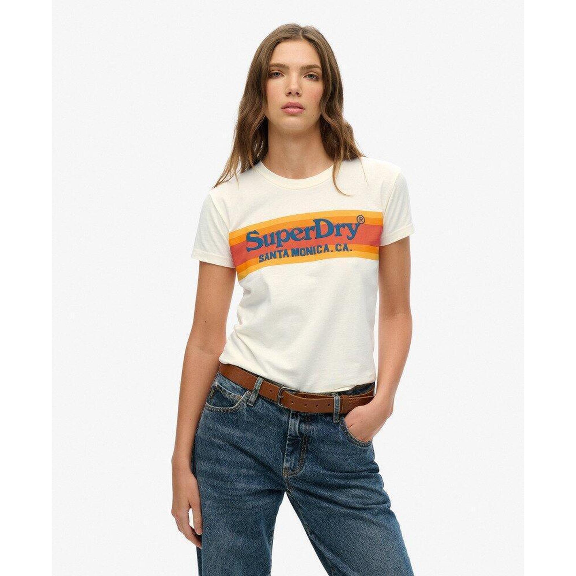 Superdry - Tee-shirt Ajusté Venue Outdoors - T-shirt Manches Courtes - Blanc - Decathlon