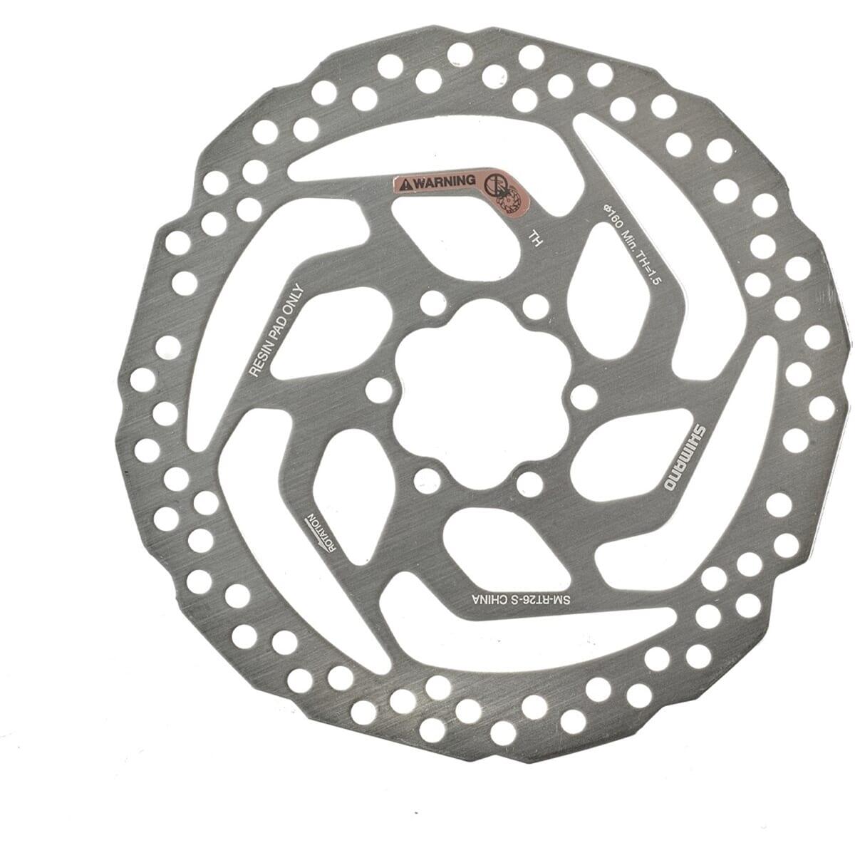 SHIMANO Shimano remschijf 160mm SM-RT26 6 bouten voor fietsen