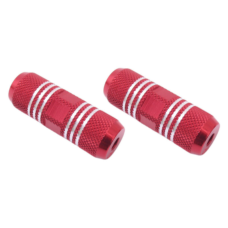 Kit de repose-pieds Freestyle 80 mm sur axe de 3/8 - Rouge