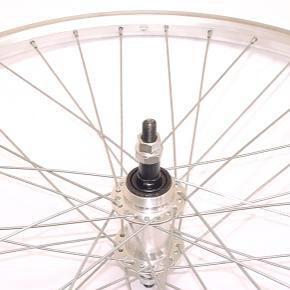 SKYWAY TUFF WHEELS Ruota posteriore 26x1.75 con freewheel fisso, argento.