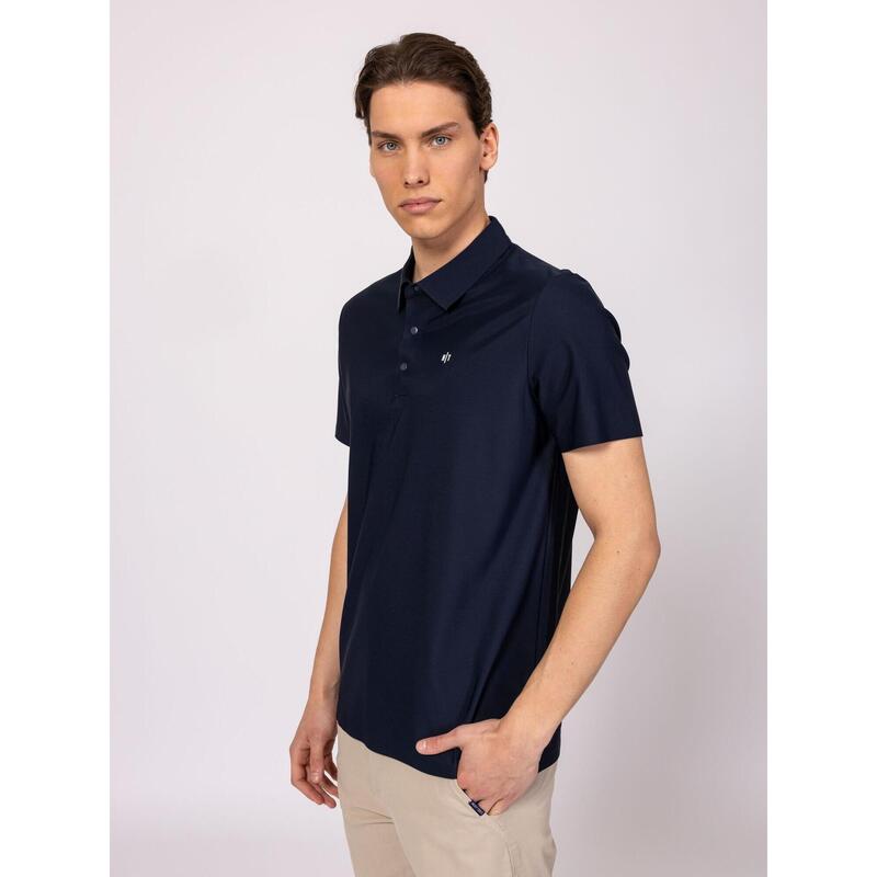 Tricou cu mânecă scurtă, cu guler, pentru bărbați DERWIN