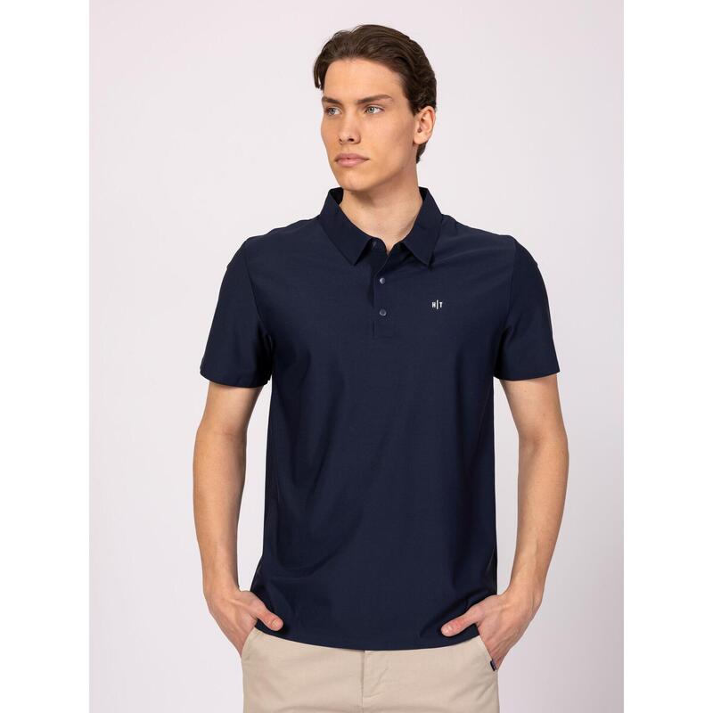 Tricou cu mânecă scurtă, cu guler, pentru bărbați DERWIN