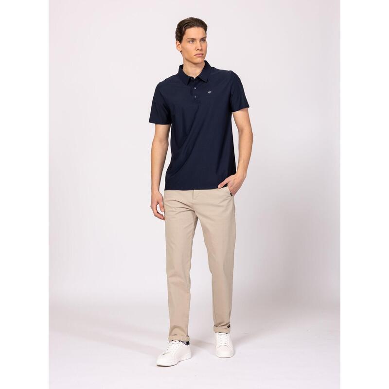 Tricou cu mânecă scurtă, cu guler, pentru bărbați DERWIN