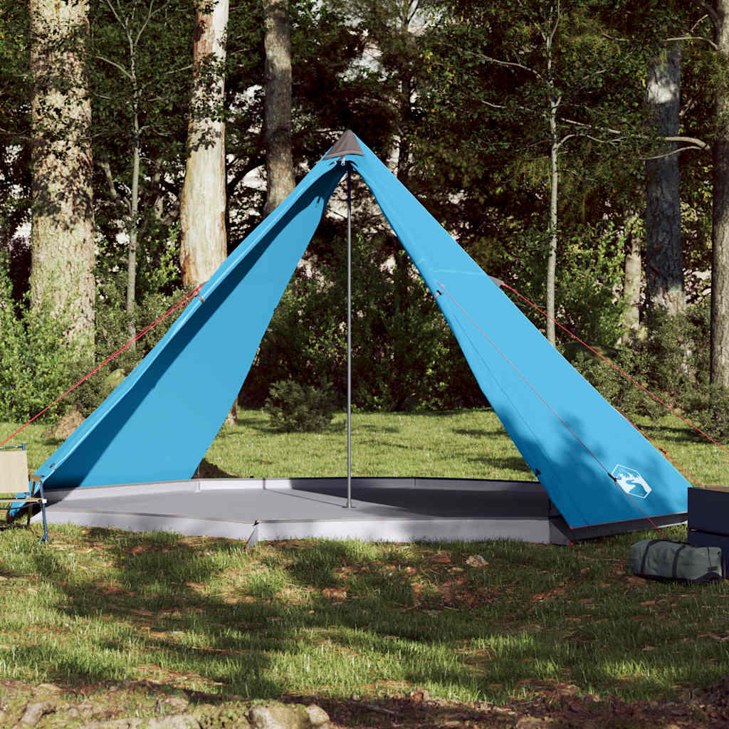 Vidaxl - Vidaxl Tente Tipi Familiale 8 Personnes Imperméable Bleue - Tente - Bleu - Decathlon