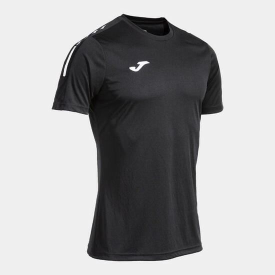 Maillot Manches Courtes Football Enfants Joma Olimpiada Noir
