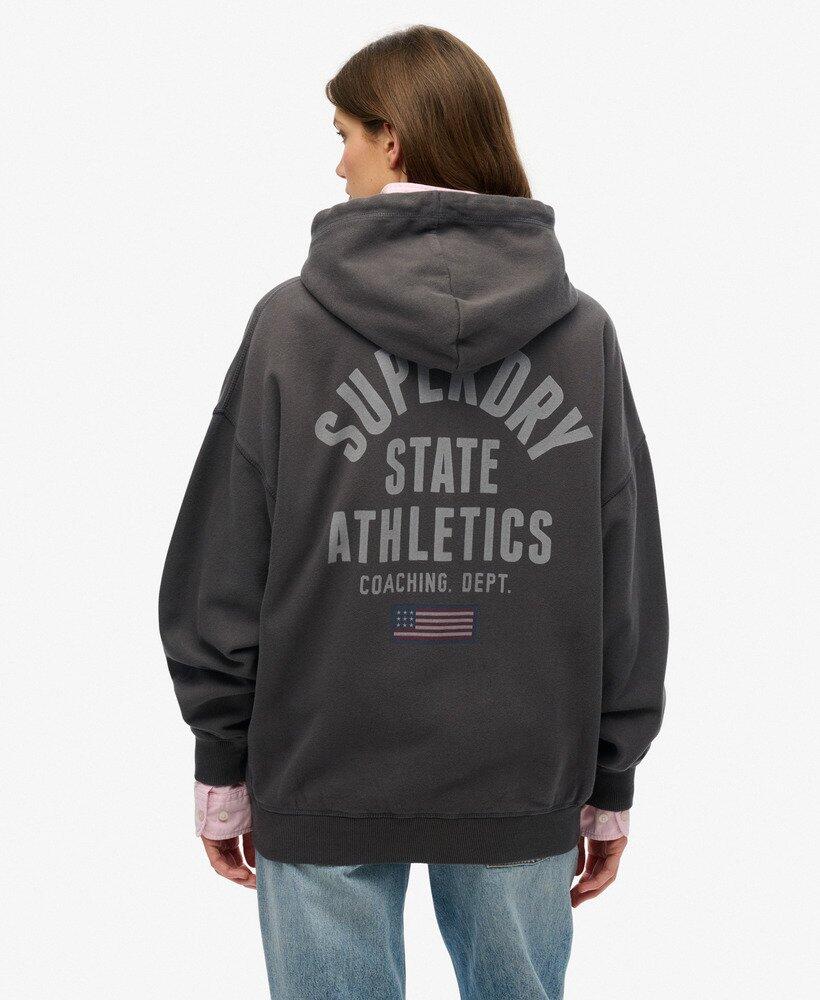 Women's oversized hooded zip sweatshirt Superdry Athletic Essentials 1/7