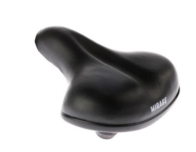 Mirage comfort zadel tour met elastomeer - zwart (doos van 10)