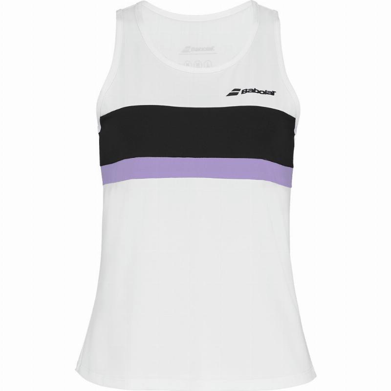 Babolat Camiseta Feminina Babolat Padel Branca - Professional padel racket Babolat Camiseta Feminina Babolat Padel Branca