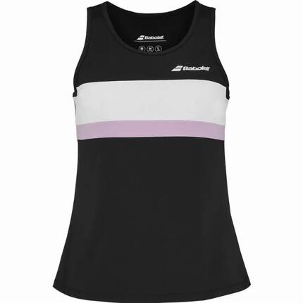 Vêtements - Padel - Femme - Débardeur - léger, respirant - noir/blanc/rose