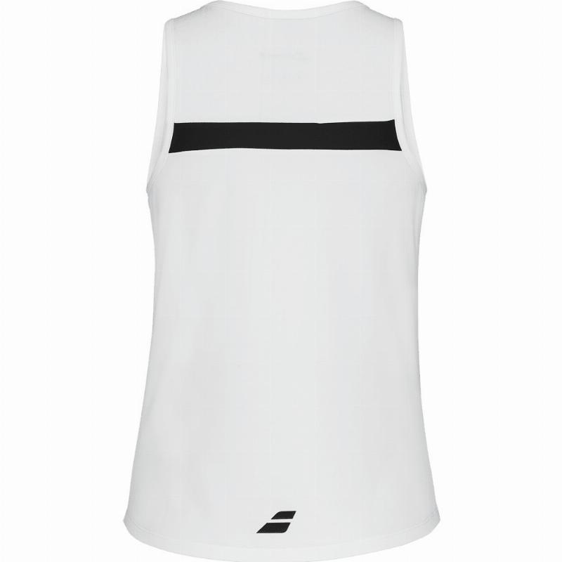 Camiseta Babolat Padel Blanco Mujer 2/5