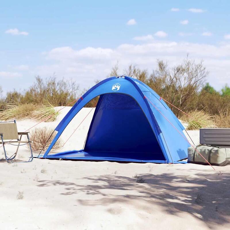 Vidaxl Tente de Plage Étanche en Bleu Azur