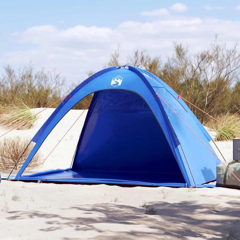 Vidaxl Tente de Plage Étanche en Bleu Azur