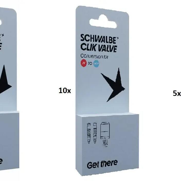 Schwalbe Clik Valve Conversion Kit for Bicycles