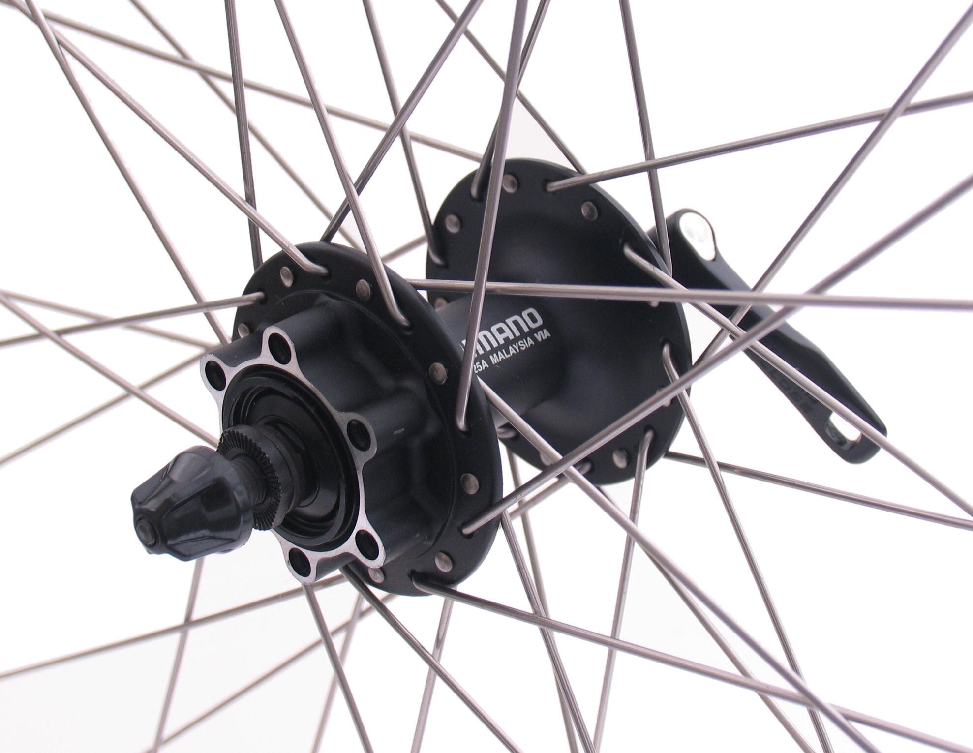 Przednie koło Shimano 622x19C Andra 30 z piastą FH-M525 na tarczę 6-śrub czarne 3/4