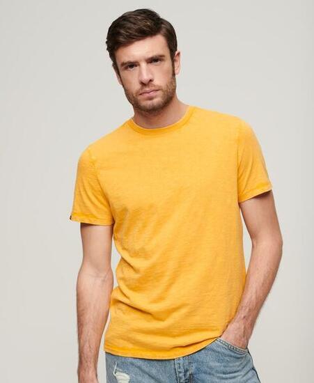 T-shirt col rond en coton slub