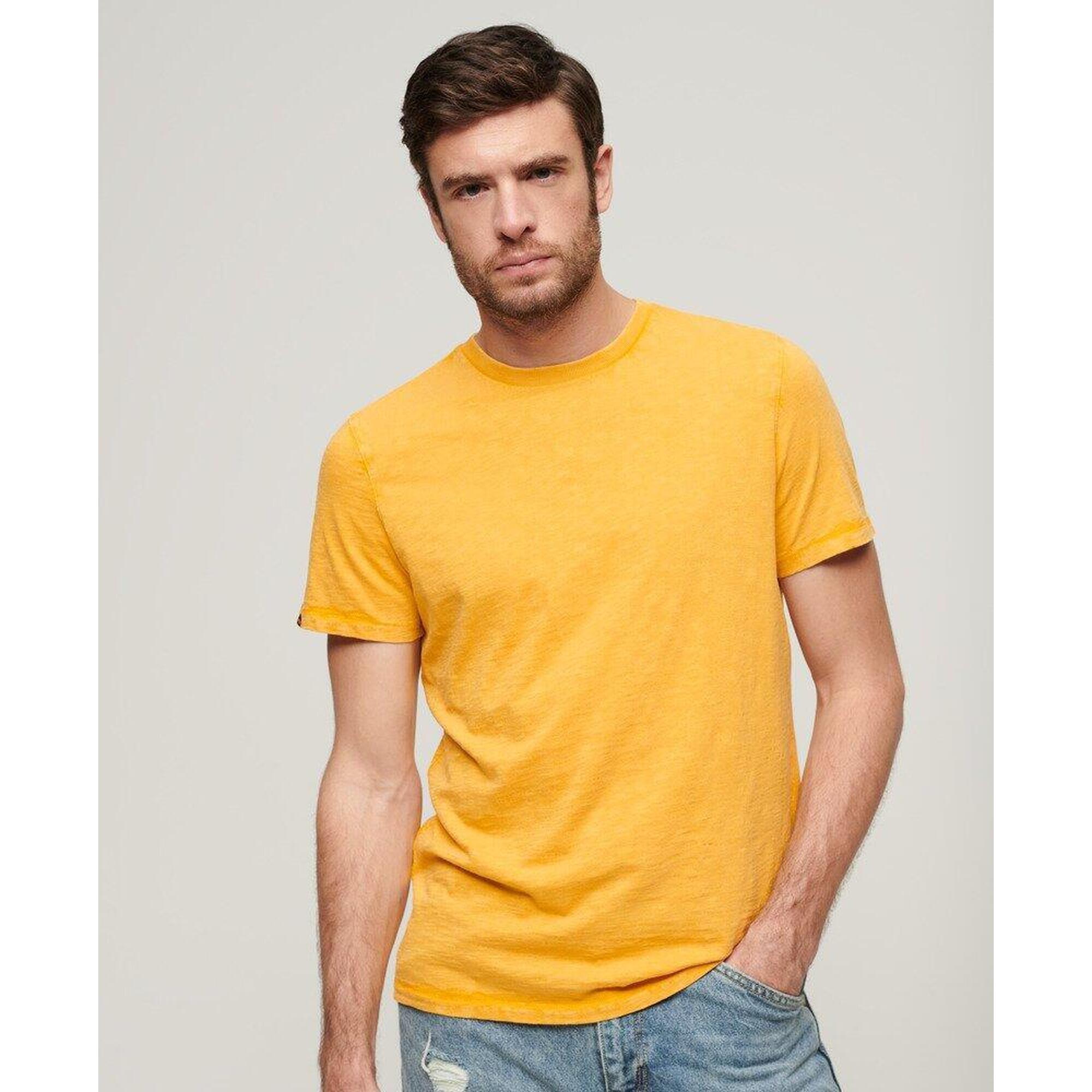 Superdry - T-shirt Col Rond En Coton Slub - T-shirt Manches Courtes - Marron - Decathlon