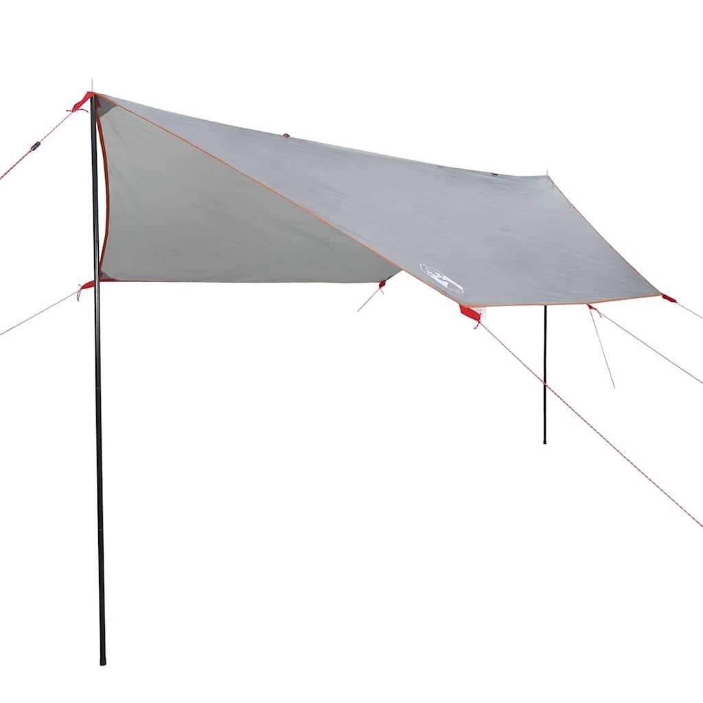 Tenda per auto VidaXL impermeabile grigio e arancione 410x250x200 cm 2/4