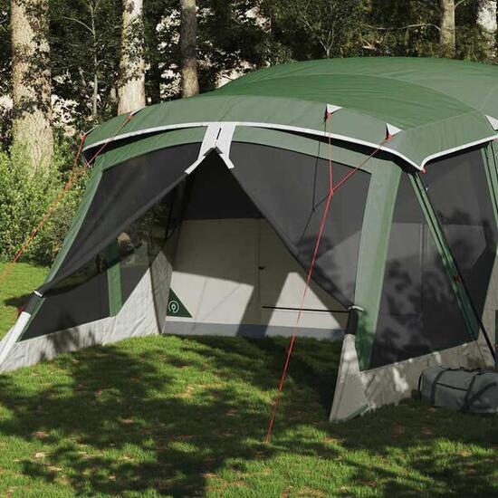 VidaXL 4-Personen wasserdichtes Campingzelt mit Vordach grün