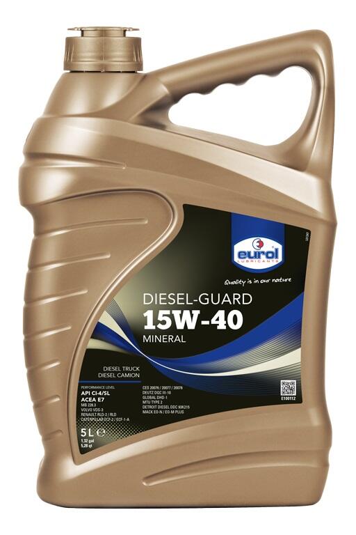 EUROL Eurol Diesel Guard 15W-40 Motorolie voor Dieselvoertuigen
