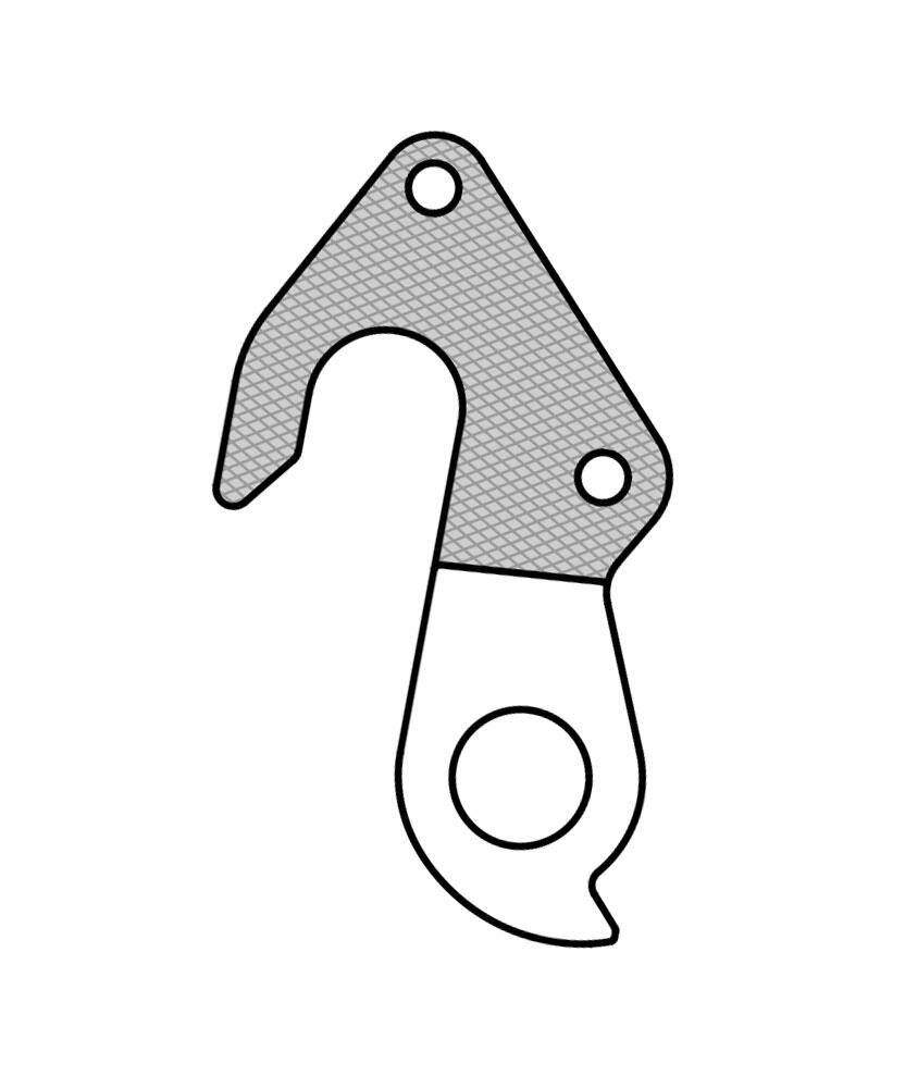 Patte derailleur alu  adaptable    cadre focus (gh - 216) 6/6