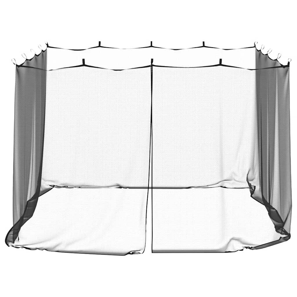 VidaXL zanzariera 156 mesh 300x300x200 cm nera 3/4