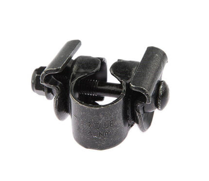 Zacisk siodła Selle Bassano 3-częściowy ocynkowany czarny 25,4 mm