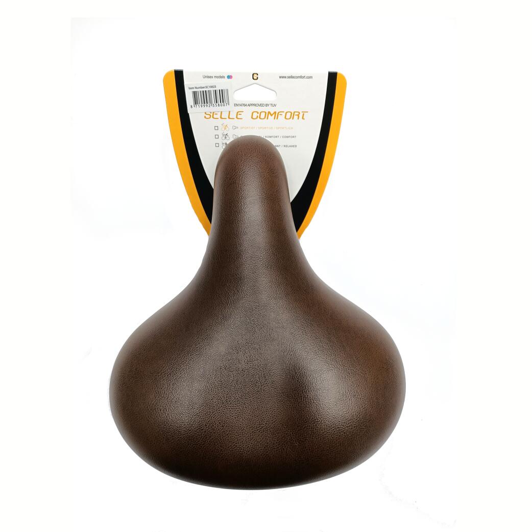 SELLE COMFORT Sella Selle Comfort Classic Retro FE2201D, marrone, sospensione elastomero.